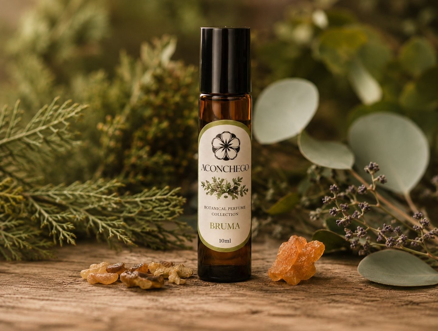 Bruma botanical roll-on perfume by Aconchego