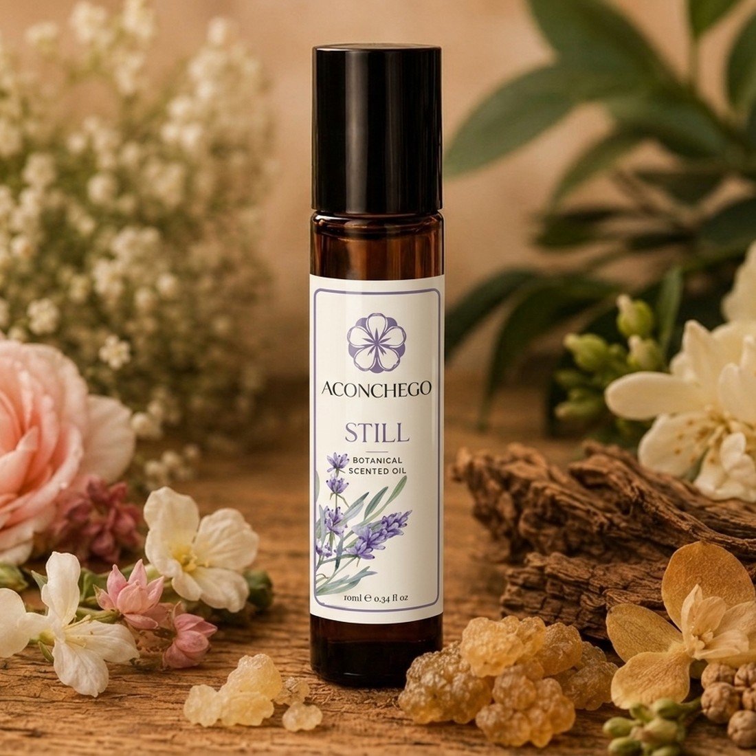 Still botanical perfume roll-on by Aconchego